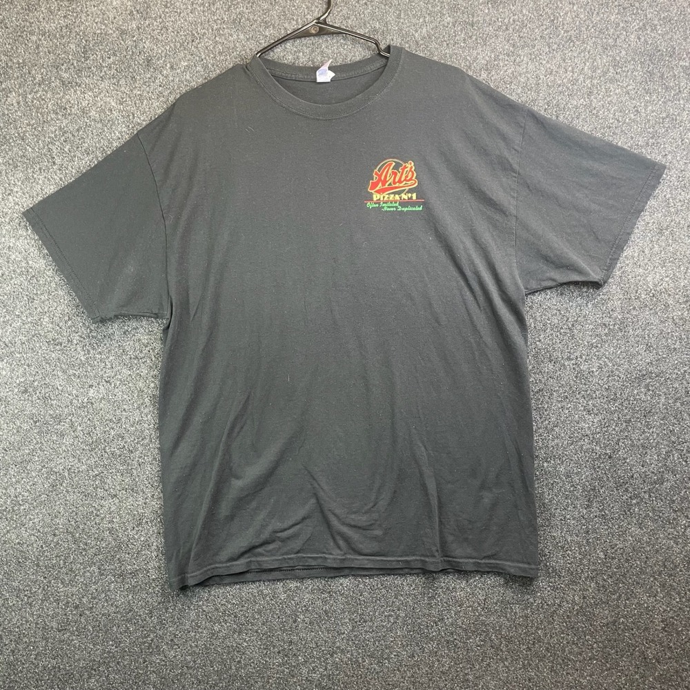 Art's Pizza N°1 Often Imitated Graphic T-Shirt Men's XL Black Jerzees